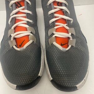 Nike Men’s Zoom Freak 1 Gray and Orange Sneakers